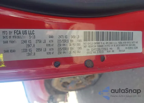 2018 Dodge Journey Crossroad from USA, damaged, VIN 3C4PDCGG8JT379616